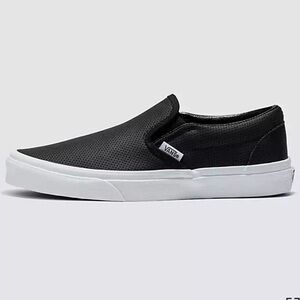 Vans Classic Slip On Perforated Leather Shoe